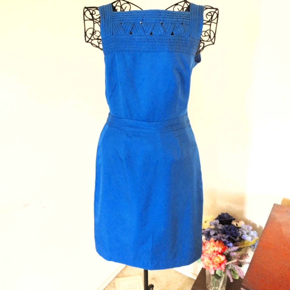 Banana Republic Blue Sheath Dress Size 0